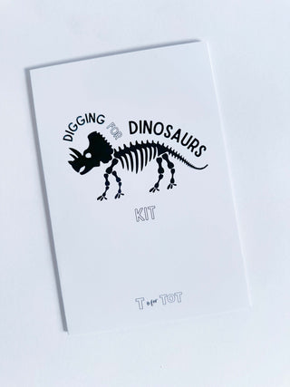 Digging for dinosaur parent instructions