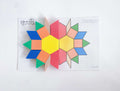 The Discovery Kit Pattern Blocks with Build & Count laminated cards